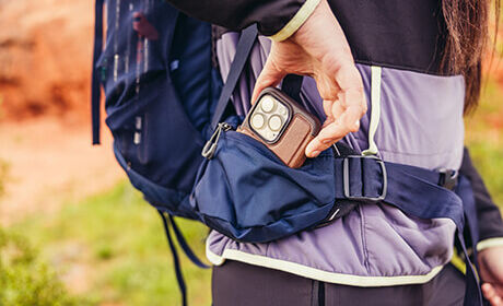 Bolsillos de gran tamaño en el cinturón