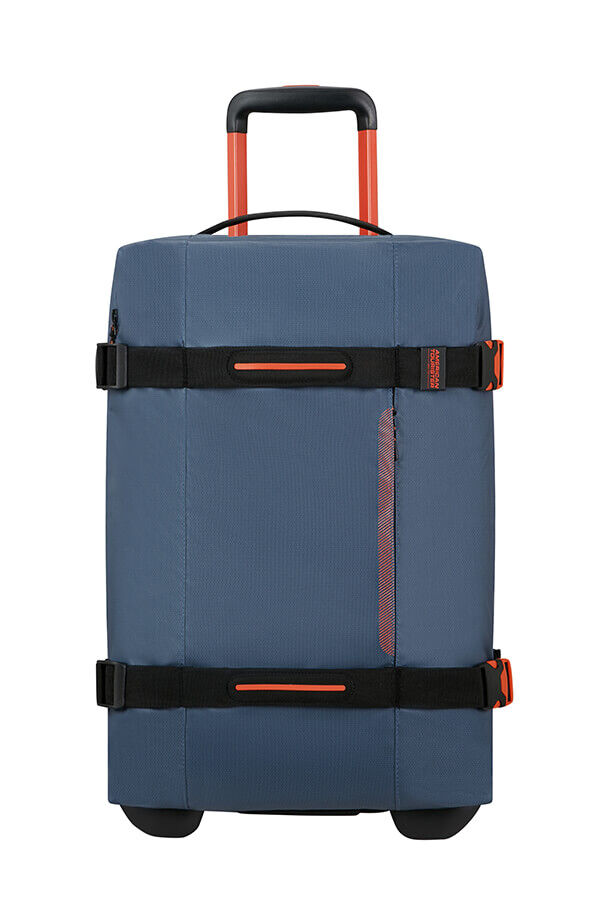 American Tourister Urban Track Duffle with Wheels Coated S  Navy/Orange