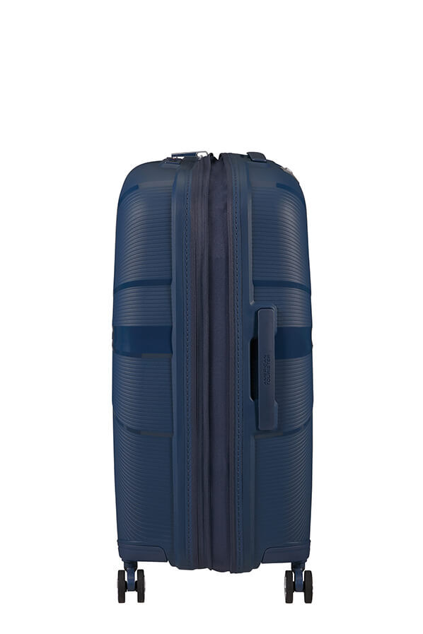 American Tourister Starvibe Spinner Expandable TSA 67cm Navy American Tourister Starvibe Spinner Expandable TSA 67cm Navy