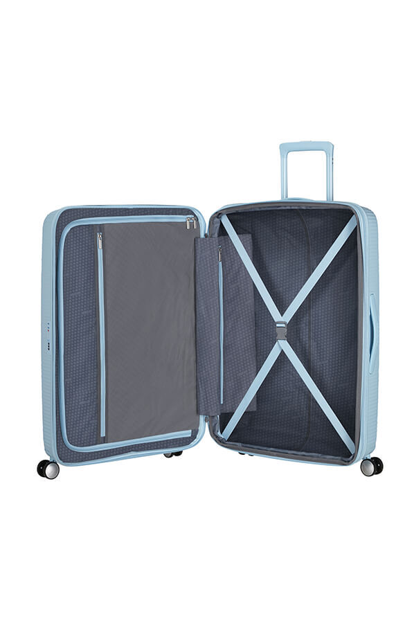 American Tourister SoundBox Spinner TSA Expandable 77cm  Pastel Blue American Tourister SoundBox Spinner TSA Expandable 77cm  Pastel Blue