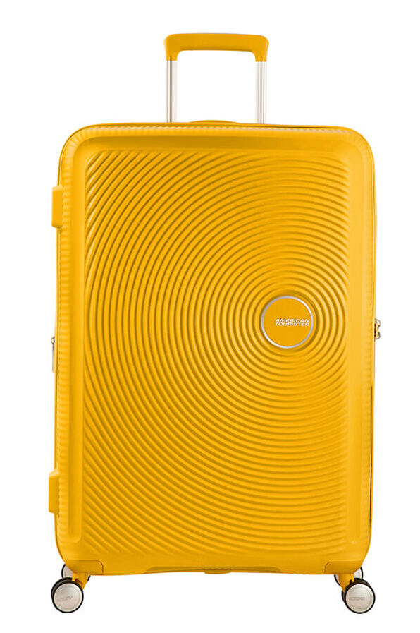 American Tourister Soundbox Spinner 55  Golden Yellow American Tourister Soundbox Spinner 55  Golden Yellow