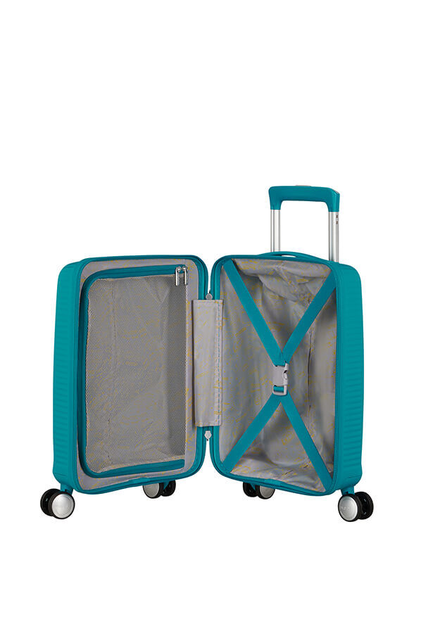 American Tourister Soundbox Mini Spinner 47cm  Deep Teal American Tourister Soundbox Mini Spinner 47cm  Deep Teal