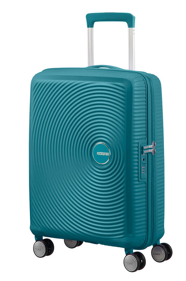 SoundBox Equipaje de cabina | American Tourister Soundbox Spinner Expandable 55cm  Jade Green