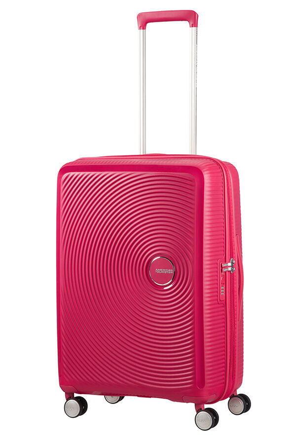 SoundBox Equipaje mediano | American Tourister Soundbox Spinner expansible 67cm Lightning Pink