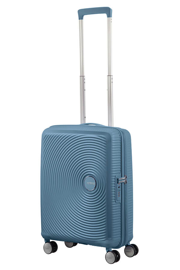 American Tourister Soundbox Spinner Expandable 55cm  Stone Blue American Tourister Soundbox Spinner Expandable 55cm  Stone Blue
