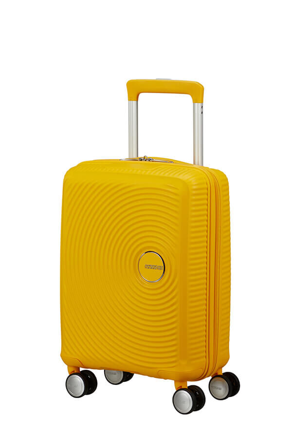 American Tourister Soundbox Mini Spinner 47cm  Golden Yellow American Tourister Soundbox Mini Spinner 47cm  Golden Yellow
