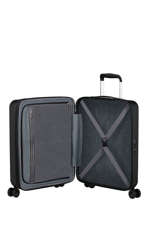 Dynabelt Maleta de Cabina | American Tourister Dynabelt Spinner EXP TSA 55cm  Volcano Black