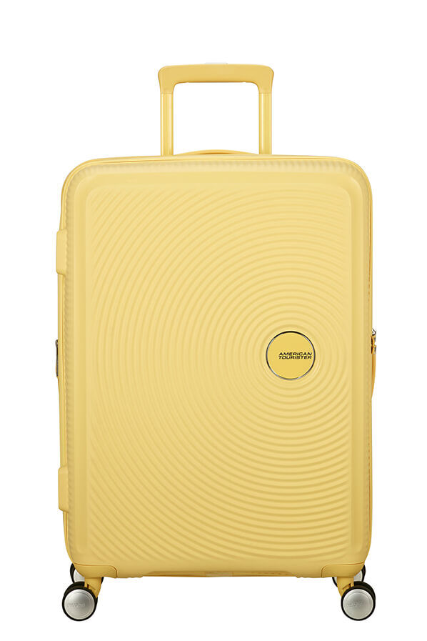 American Tourister SoundBox Spinner TSA Expandable 67cm  Pastel Yellow American Tourister SoundBox Spinner TSA Expandable 67cm  Pastel Yellow