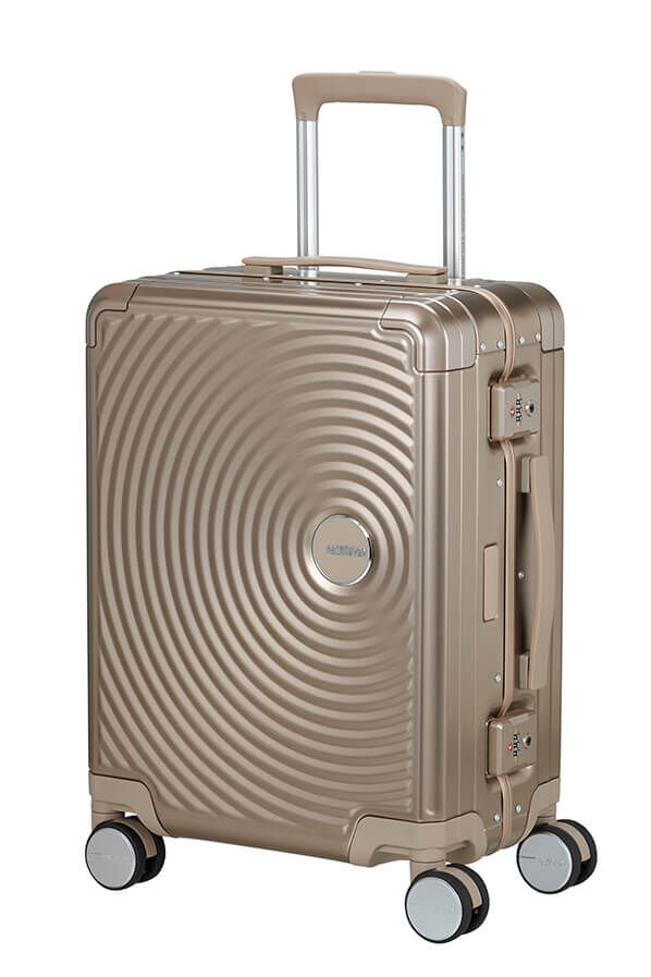 American Tourister Soundbox Alu Spinner TSA 55cm  Bronce