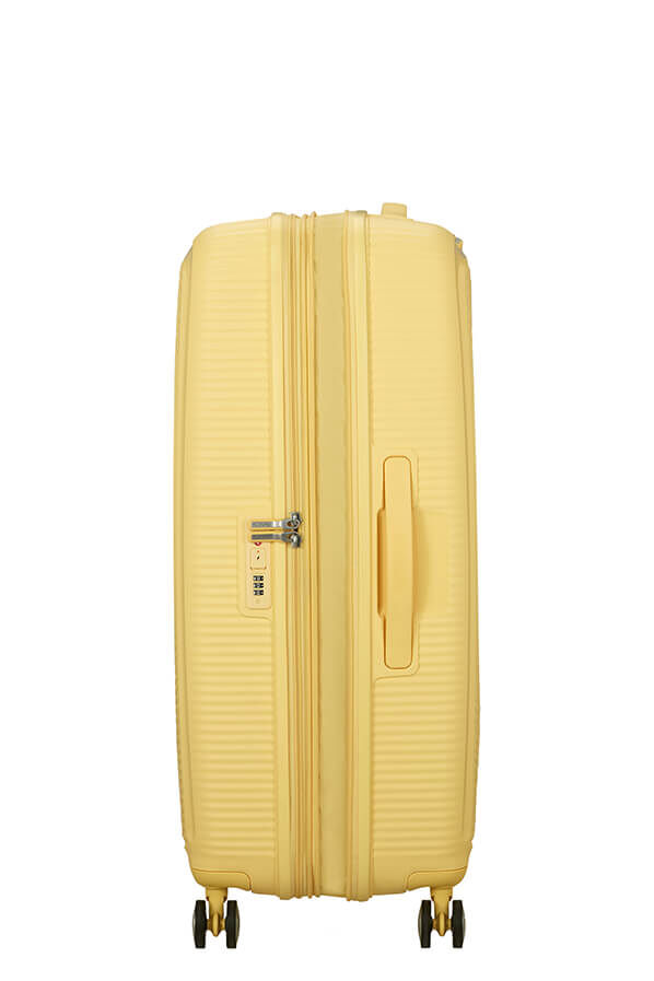 American Tourister SoundBox Spinner TSA Expandable 77cm  Pastel Yellow American Tourister SoundBox Spinner TSA Expandable 77cm  Pastel Yellow