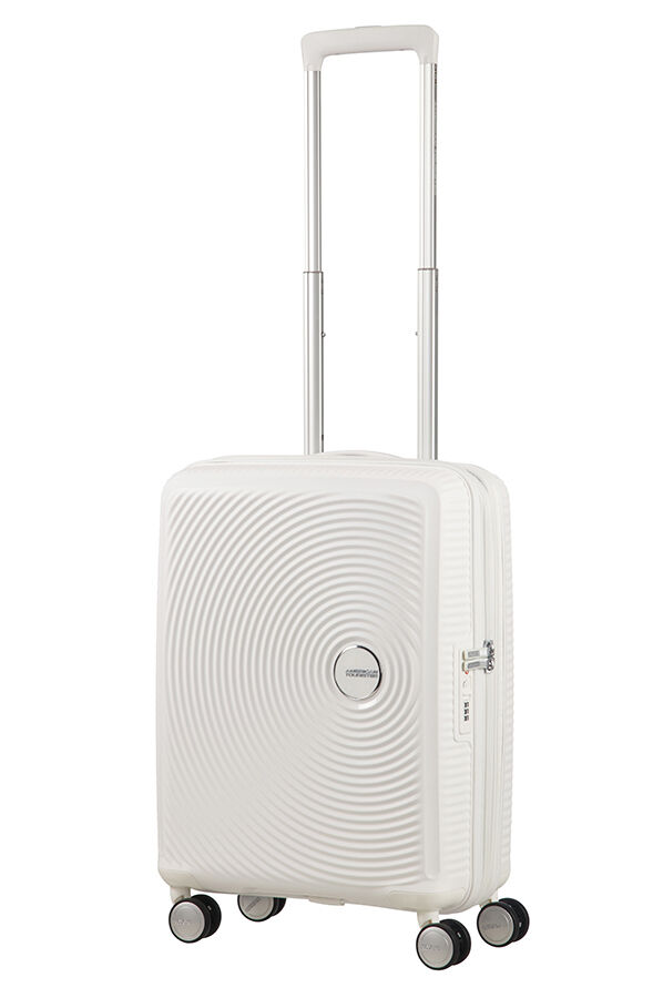 American Tourister Soundbox Spinner expansible 55cm Pure White