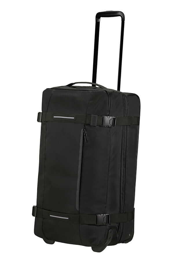 American Tourister Urban Track Duffle with Wheels M  Asphalt Black American Tourister Urban Track Duffle with Wheels M  Asphalt Black