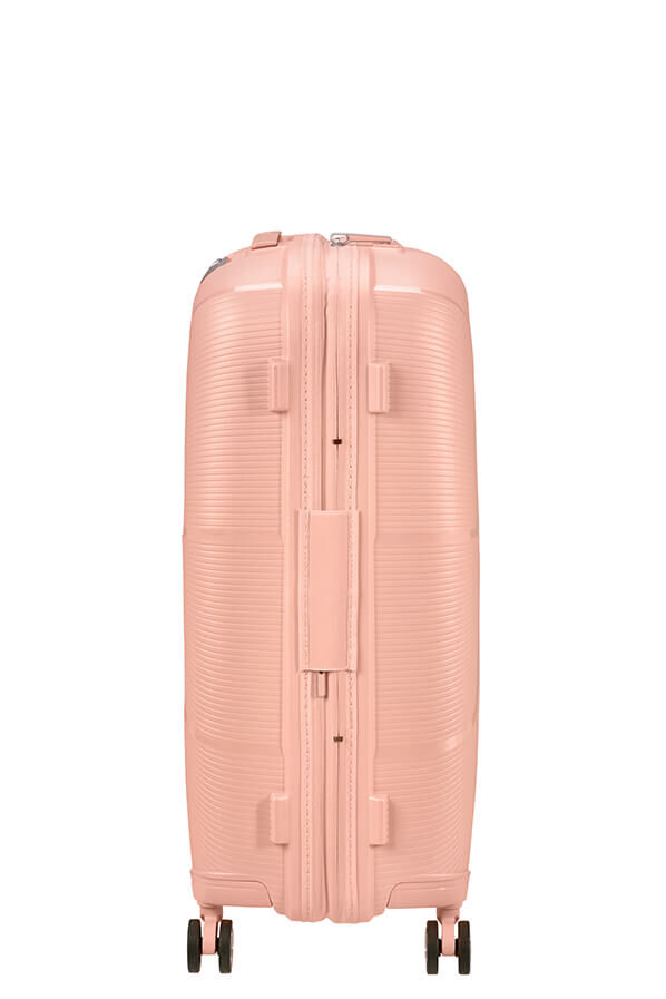 American Tourister StarVibe Spinner Expandable TSA 67cm  Metallic Peach American Tourister StarVibe Spinner Expandable TSA 67cm  Metallic Peach
