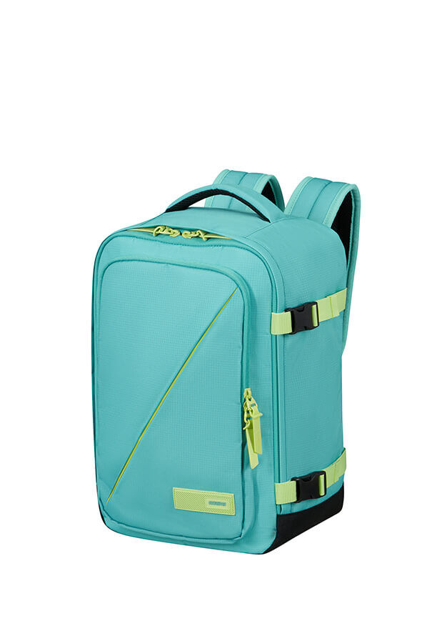 American Tourister Take2cabin Casual Backpack S  Dusty Turquoise/Lime American Tourister Take2cabin Casual Backpack S  Dusty Turquoise/Lime