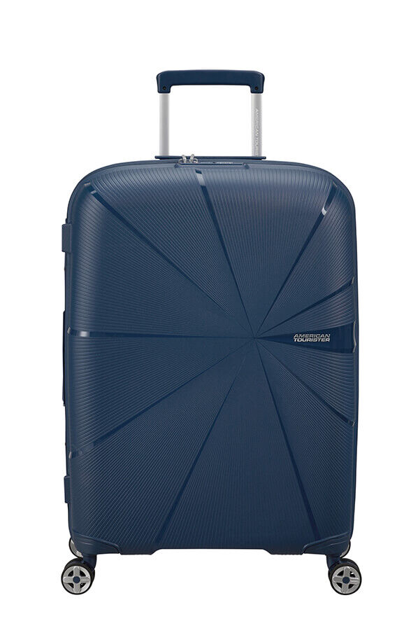 American Tourister Starvibe Spinner Expandable TSA 67cm Navy American Tourister Starvibe Spinner Expandable TSA 67cm Navy