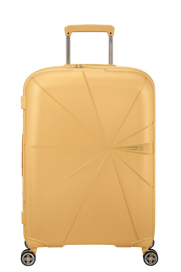 American Tourister StarVibe Spinner Expandable TSA 67cm  Metallic Banana