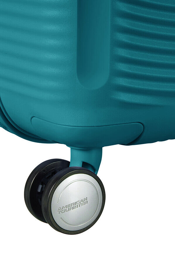 SoundBox Equipaje de cabina | American Tourister Soundbox Spinner Expandable 55cm  Jade Green