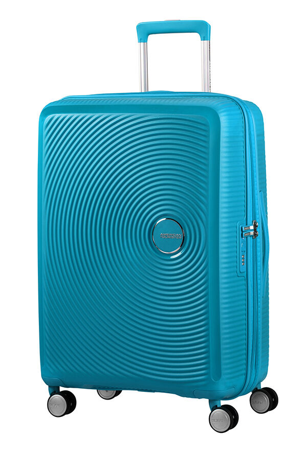 SoundBox Medium Check-in | American Tourister Soundbox Spinner Expandable 67cm Summer Blue