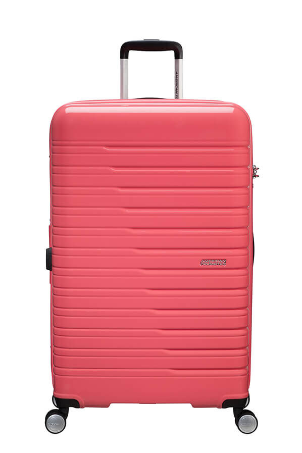 Flashline Pop Large Check-in | American Tourister Flashline Pop Spinner Exp TSA 78cm  Coral Pink