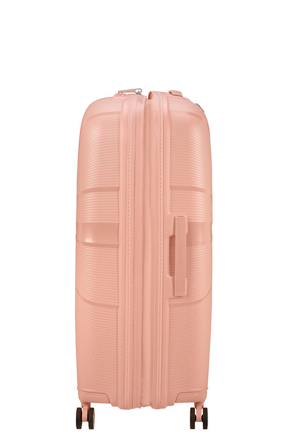 American Tourister StarVibe Spinner Expandable TSA 77cm  Metallic Peach