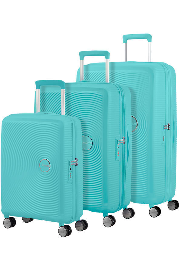 American Tourister Soundbox 3 PC Set A  Poolside Blue American Tourister Soundbox 3 PC Set A  Poolside Blue
