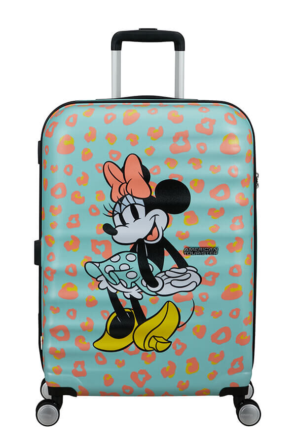American Tourister Disney Wavebreaker Spinner TSA Disney Fl 67cm  Minnie Pastel Dots