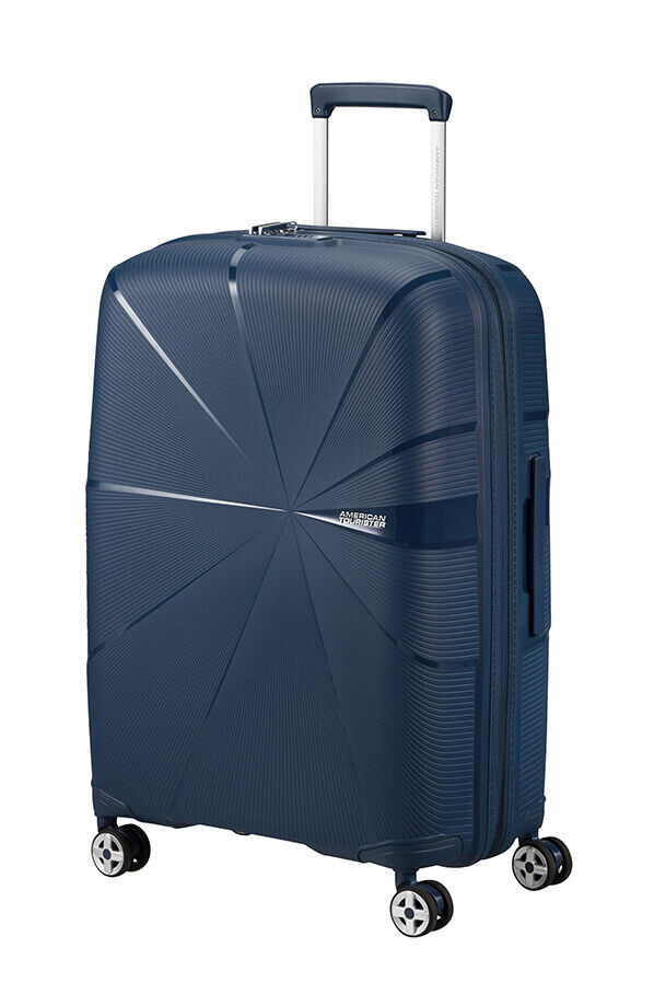 American Tourister Starvibe Spinner Expandable TSA 67cm Navy American Tourister Starvibe Spinner Expandable TSA 67cm Navy