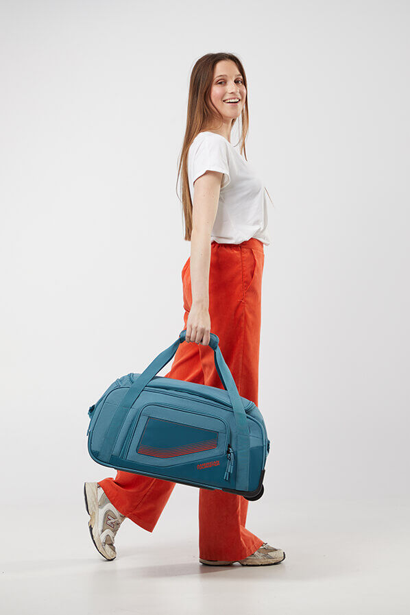 American Tourister City Racer Duffle with wheels S  Petrol