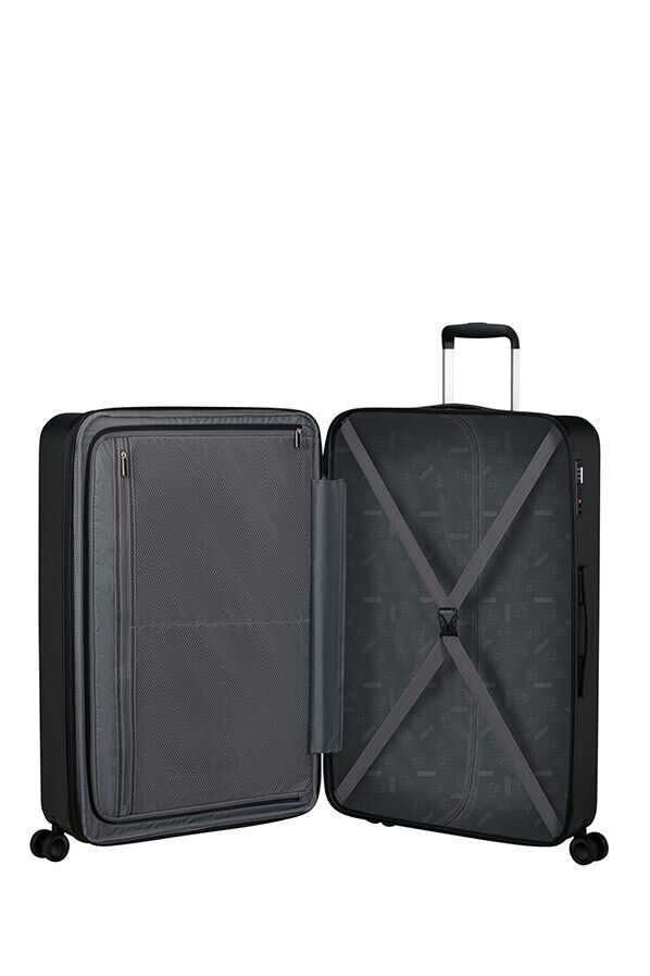 Dynabelt Large Check-in | American Tourister Dynabelt Spinner EXP TSA 77cm  Volcano Black