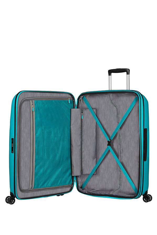 American Tourister Bon Air Dlx Spinner TSA Expandable 75cm  Deep Turquoise
