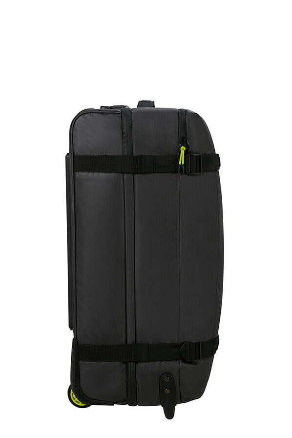 American Tourister Urban Track Duffle with Wheels Coated M  Black/Lime