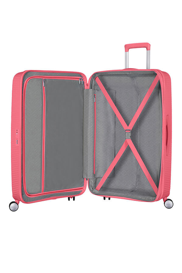 American Tourister Soundbox Spinner Expandable 77cm  Sun Kissed Coral American Tourister Soundbox Spinner Expandable 77cm  Sun Kissed Coral