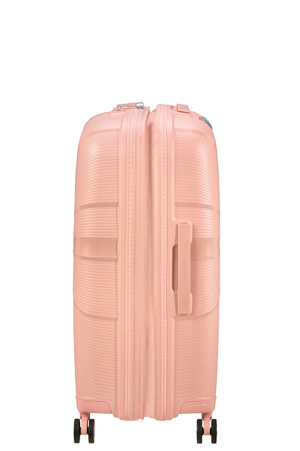 American Tourister StarVibe Spinner Expandable TSA 67cm  Metallic Peach