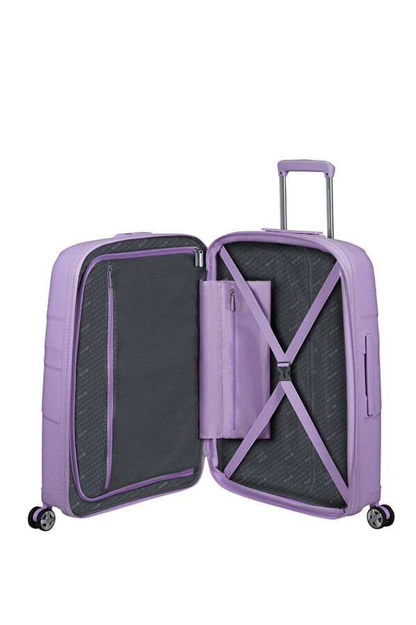 American Tourister Starvibe Spinner Expandable TSA 67cm Digital Lavender American Tourister Starvibe Spinner Expandable TSA 67cm Digital Lavender