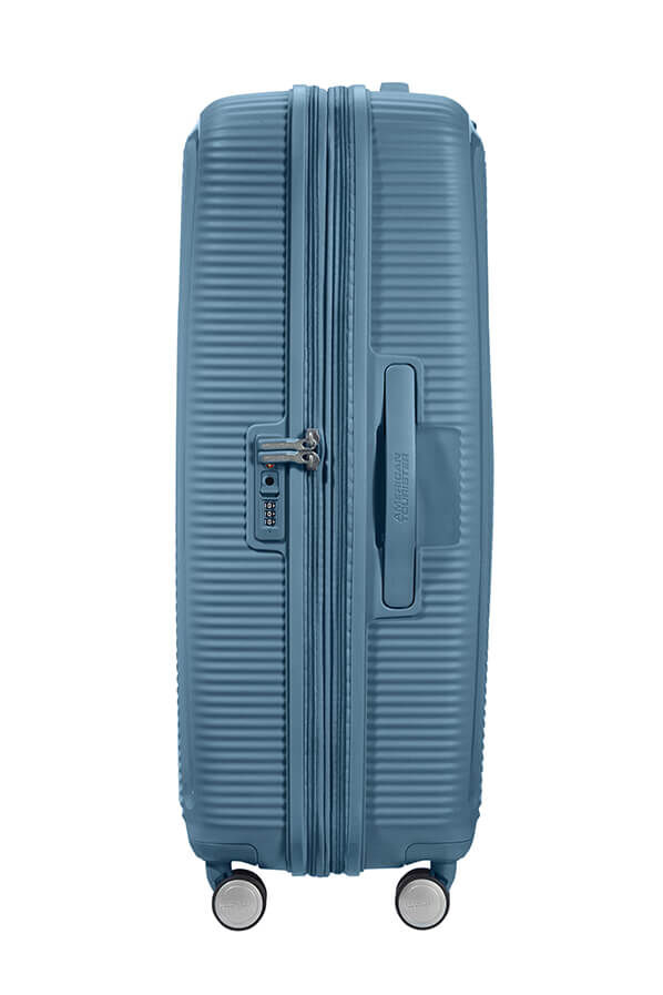 American Tourister Soundbox Spinner Expandable 77cm  Stone Blue American Tourister Soundbox Spinner Expandable 77cm  Stone Blue