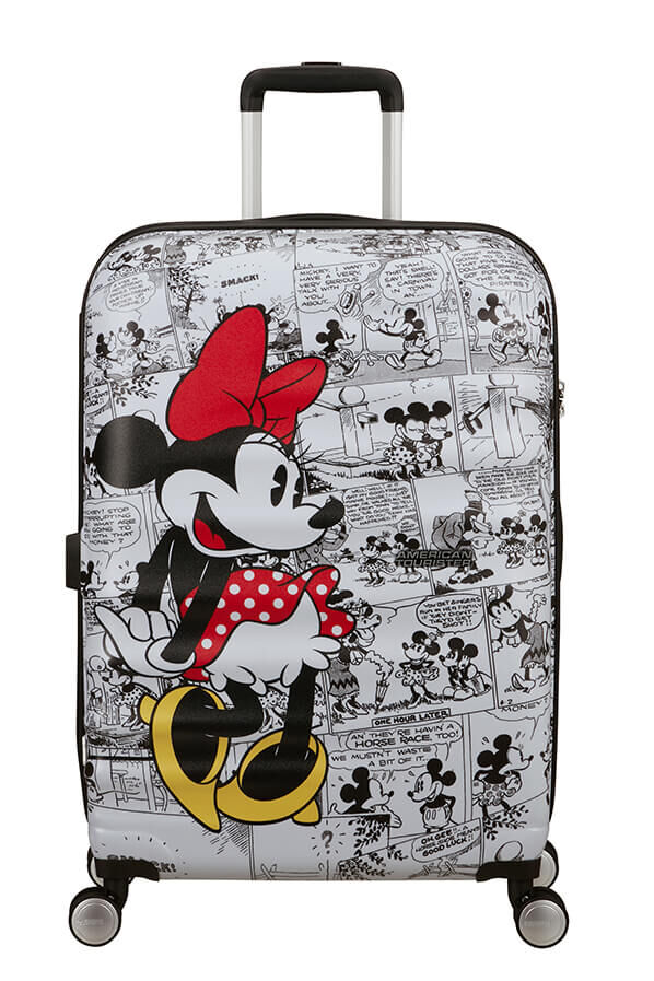 American Tourister Disney Wavebreaker Spinner TSA Disney Fl 67cm  Minnie Comics White American Tourister Disney Wavebreaker Spinner TSA Disney Fl 67cm  Minnie Comics White