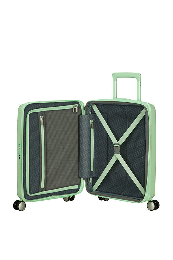 American Tourister SoundBox Spinner TSA Expandable 55cm  Pastel Green American Tourister SoundBox Spinner TSA Expandable 55cm  Pastel Green