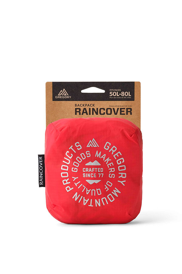 Gregory  Raincover 50L-80L  Beaming Red