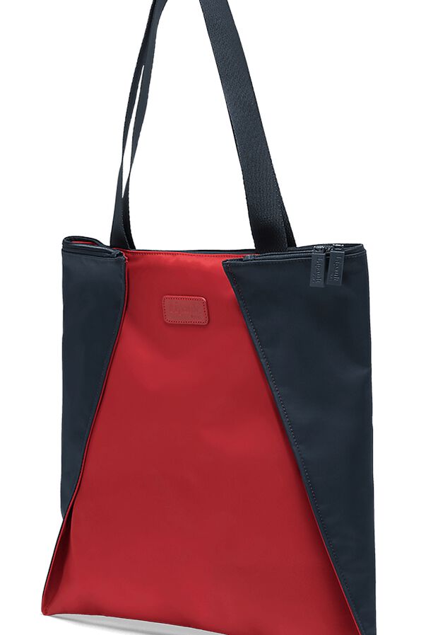 Lipault Pliable Foldable Shopper Navy/Cherry Red Lipault Pliable Foldable Shopper Navy/Cherry Red