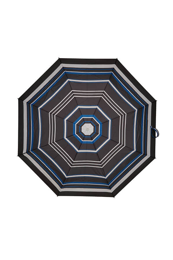 Samsonite Alu Drop S Safe 3 Sect. Auto O/C  Blue Stripes