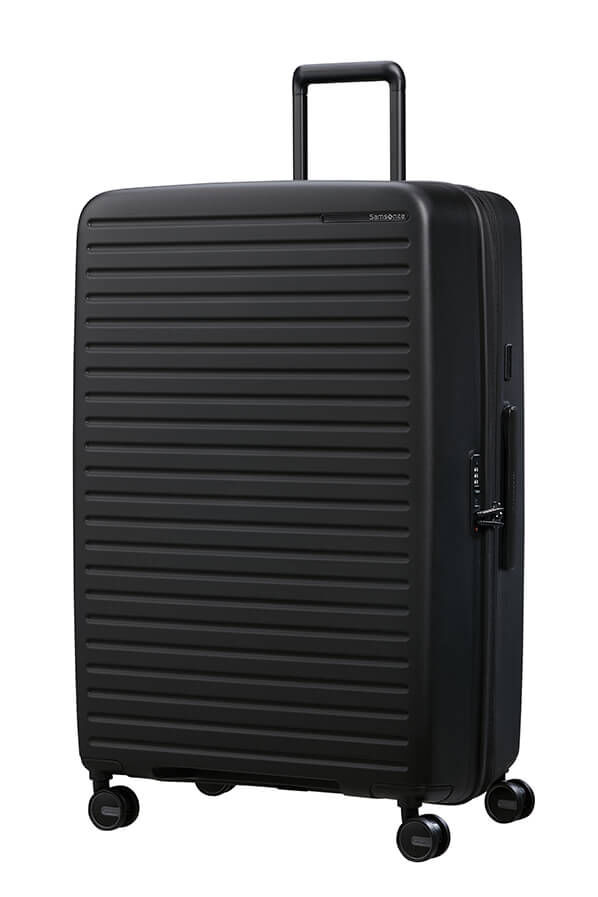 Samsonite Restackd Spinner Expandable 81cm  Black Samsonite Restackd Spinner Expandable 81cm  Black