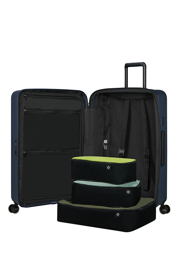 Samsonite Restackd Spinner Expandable 75cm  Midnight Samsonite Restackd Spinner Expandable 75cm  Midnight