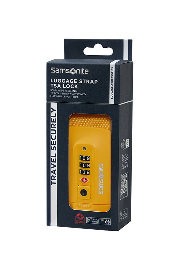 Samsonite Ta Revolution Luggage Strap/TSA Lock  Amarillo