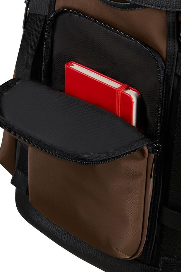 Samsonite Relyon Backpack M 15.6'' with flap  Marr&oacute;n