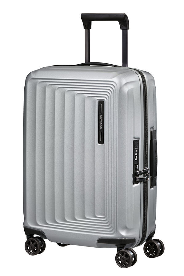 Samsonite Nuon Spinner Expandable 55cm  Matt Silver Samsonite Nuon Spinner Expandable 55cm  Matt Silver