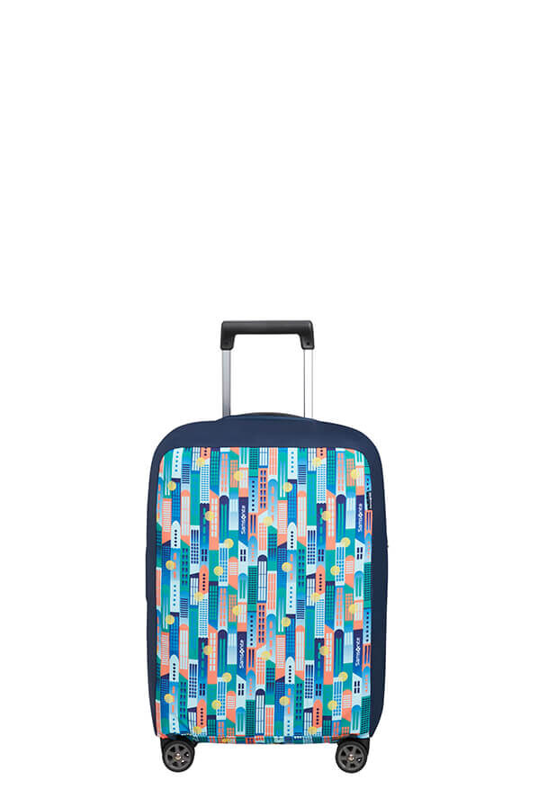 Samsonite Ta Revolution Foldable Luggage Cover S  City Print Samsonite Ta Revolution Foldable Luggage Cover S  City Print