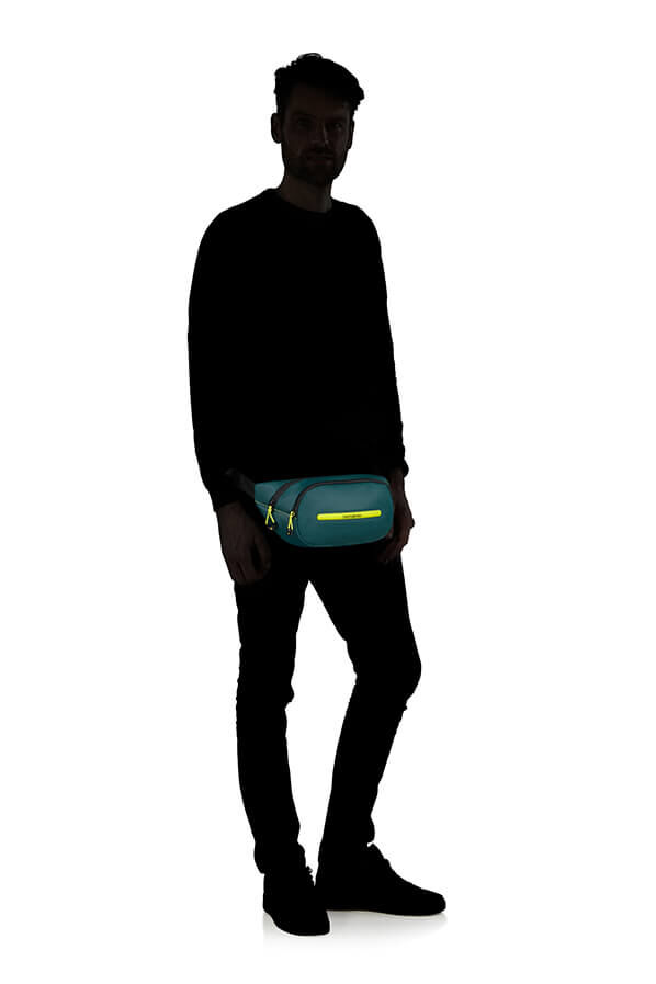 Samsonite Ecodiver BELT BAG  Dark Teal/Lime Samsonite Ecodiver BELT BAG  Dark Teal/Lime