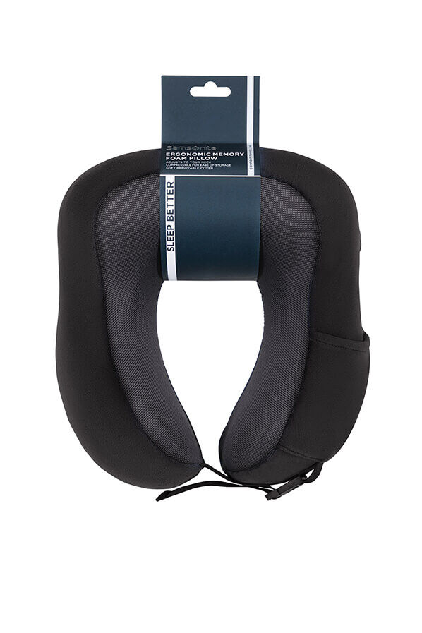 Samsonite Ta Revolution Ergonomic Memory Foam Pillow  Negro