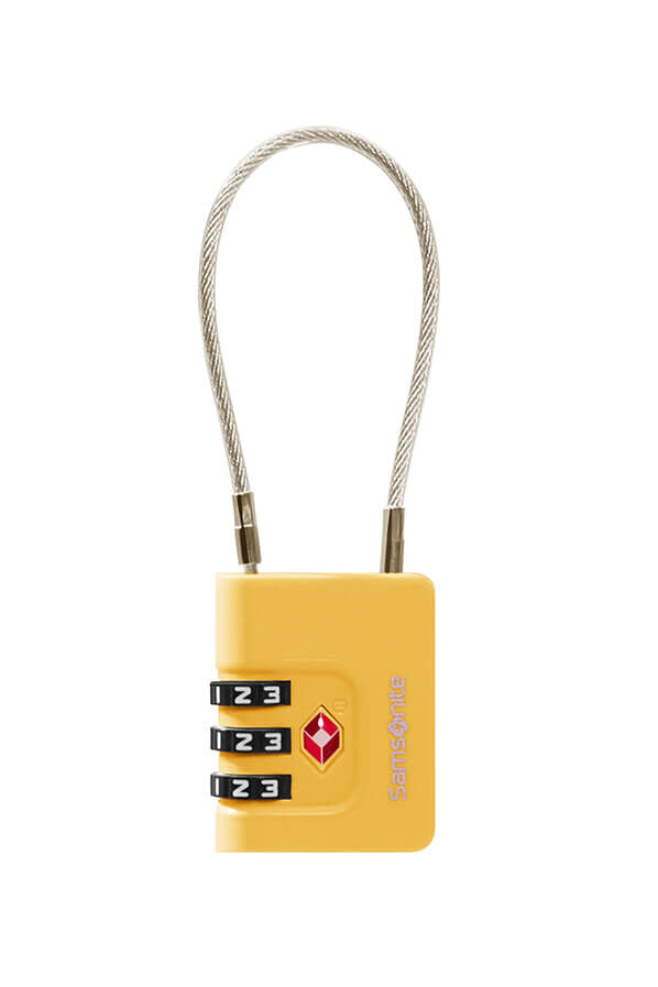 Samsonite Ta Revolution Cablelock 3 dial TSA  Amarillo