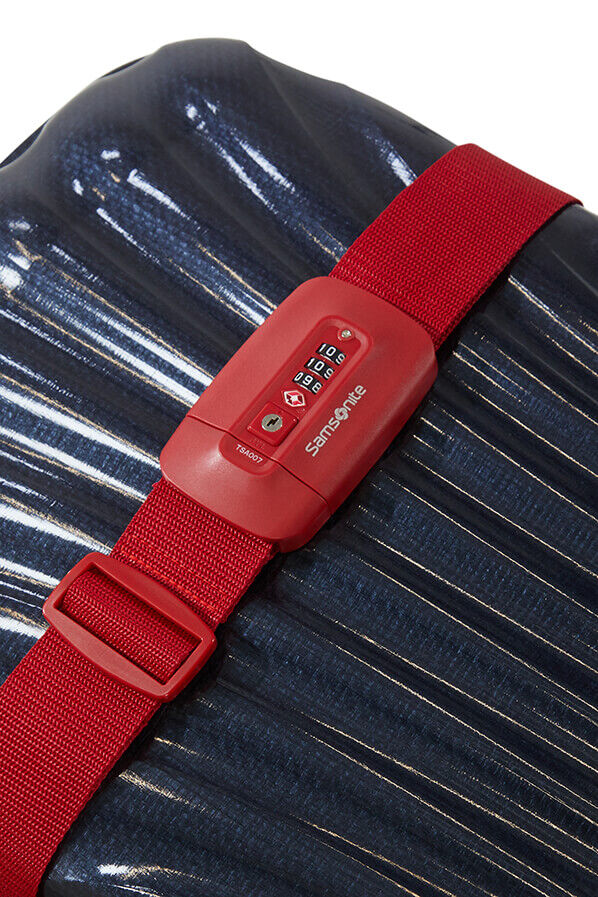 Samsonite Ta Revolution Luggage Strap/TSA Lock  Rojo